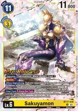 Sakuyamon (BT17-038) - Promos: Secret Crisis
