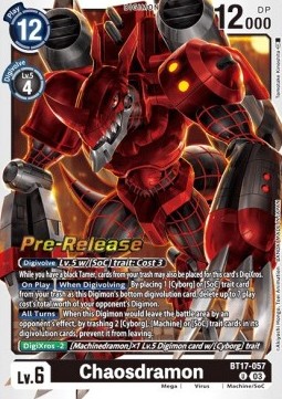 Chaosdramon (BT17-057) - Promos: Secret Crisis