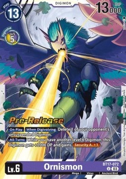 Ornismon (BT17-072) - Promos: Secret Crisis