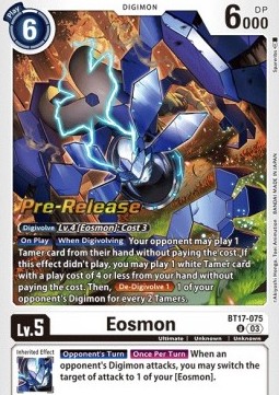 Eosmon (BT17-075) - Promos: Secret Crisis