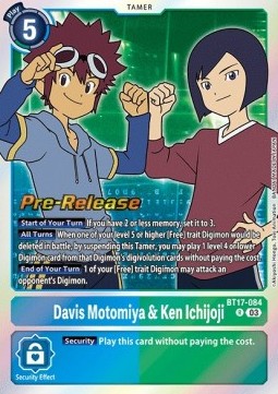 Davis Motomiya & Ken Ichijoji (BT17-084) - Promos: Secret Crisis
