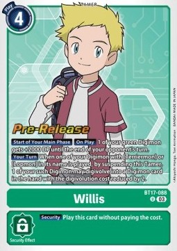 Willis (BT17-088) - Promos: Secret Crisis