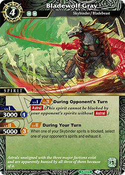 Bladewolf Gray (V.1 - Promo) - Promos