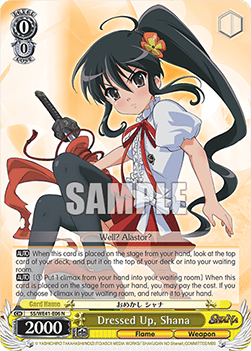 Dressed Up, Shana (V.1 - Common) - Shakugan no Shana Premium Booster