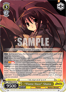 "Flame Haze" Shana (V.1 - Common) - Shakugan no Shana Premium Booster