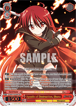 Apostle of Destruction, Shana (V.2 - Feature Rare) - Shakugan no Shana Premium Booster