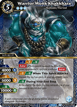 Warrior Monk Khakkhara (V.1 - X Rare) - Strangers in the Sky