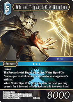 White Tiger l'Cie Nimbus (23-035) (V.1) - Hidden Trials