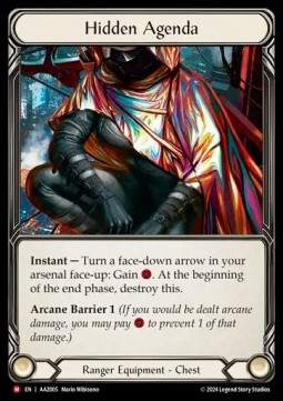 Hidden Agenda (Rainbow Foil) - Armory Deck: Azalea