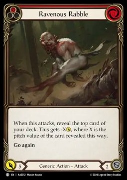 Ravenous Rabble (Red) (Regular) - Armory Deck: Azalea