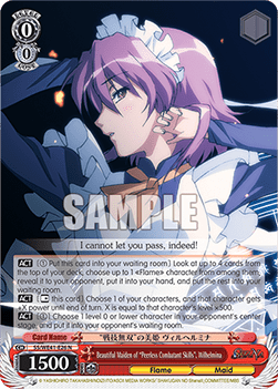 Beautiful Maiden of "Peerless Combatant Skills", Wilhelmina (V.1 - Common) - Shakugan no Shana Premium Booster
