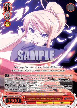 “Improvisational Poem of Slaughter” Margery (V.2 - Feature Rare) - Shakugan no Shana Premium Booster
