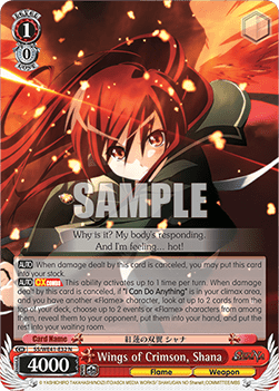 Wings of Crimson, Shana (V.1 - Common) - Shakugan no Shana Premium Booster