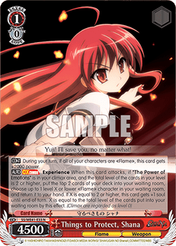 Things to Protect, Shana (V.1 - Common) - Shakugan no Shana Premium Booster