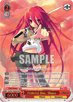 Prideful One, Shana (V.2 - Feature Rare) - Shakugan no Shana Premium Booster