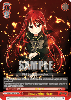 Unwavering Heart (V.2 - Feature Rare) - Shakugan no Shana Premium Booster