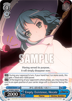 Empty Existence, Hecate (V.1 - Common) - Shakugan no Shana Premium Booster