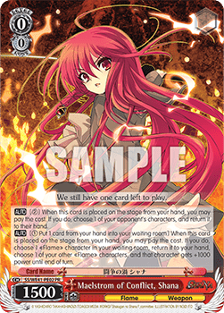 Maelstrom of Conflict, Shana - Shakugan no Shana Premium Booster