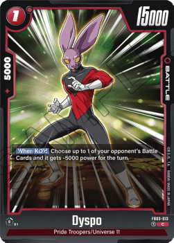 Dyspo (FB03-013) [Fusion World] - Raging Roar [Fusion World]