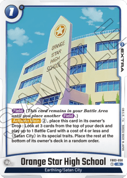 Orange Star High School (FB03-050) [Fusion World] - Raging Roar [Fusion World]