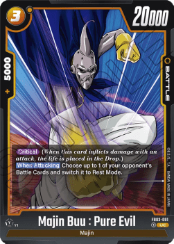Majin Buu : Pure Evil (FB03-091) [Fusion World] - Raging Roar [Fusion World]