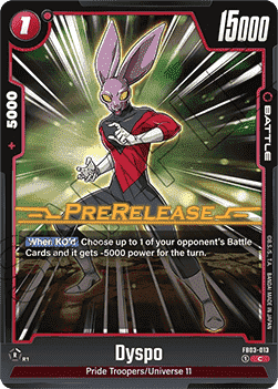 Dyspo (FB03-013) [Fusion World] - Promos: Raging Roar [Fusion World]