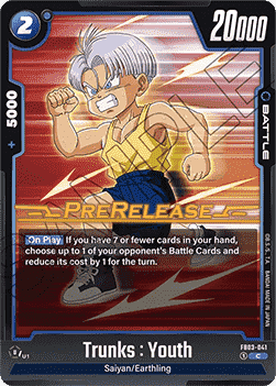Trunks : Youth (FB03-041) [Fusion World] - Promos: Raging Roar [Fusion World]