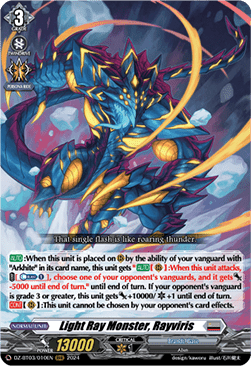 Light Ray Monster, Rayviris [D-Format] (V.1 - Triple Rare) - Dimensional Transcendence