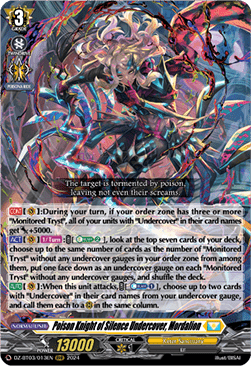 Poison Knight of Silence Undercover, Mordalion [D-Format] (V.1 - Triple Rare) - Dimensional Transcendence