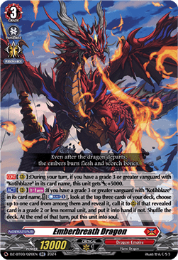 Emberbreath Dragon [D-Format] (V.1 - Double Rare) - Dimensional Transcendence
