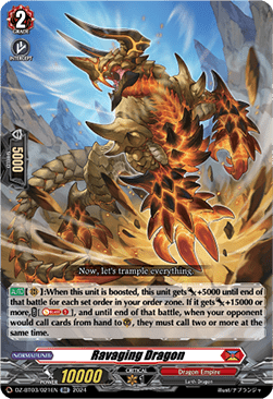 Ravaging Dragon [D-Format] (V.1 - Double Rare) - Dimensional Transcendence