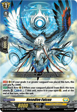 Nosedive Falcon [D-Format] (V.1 - Double Rare) - Dimensional Transcendence