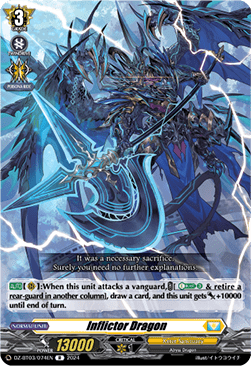 Inflictor Dragon [D-Format] (V.1 - Rare) - Dimensional Transcendence