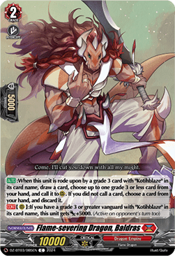 Flame-severing Dragon, Baldras [D-Format] - Dimensional Transcendence