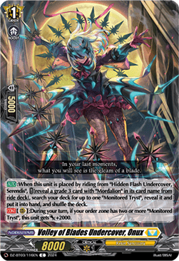 Volley of Blades Undercover, Onux [D-Format] - Dimensional Transcendence