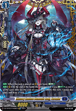 Illusory Lantern Demonic Lady, Forcalor [D-Format] (V.2 - Double Frame Rare) - Dimensional Transcendence