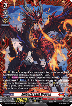 Emberbreath Dragon [D-Format] (V.2 - Frame Rare) - Dimensional Transcendence