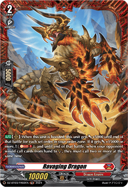 Ravaging Dragon [D-Format] (V.2 - Frame Rare) - Dimensional Transcendence