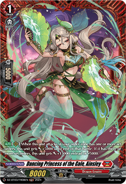 Dancing Princess of the Gale, Ainsley [D-Format] (V.2 - Frame Rare) - Dimensional Transcendence