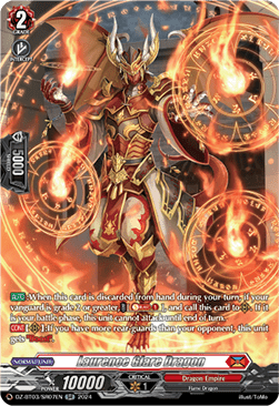 Laurence Glare Dragon [D-Format] (V.3 - Silver Rare) - Dimensional Transcendence