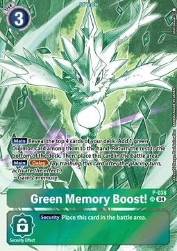 Green Memory Boost! (P-038) - Starter Deck: Guardian Vortex