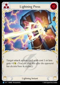 Lightning Press (Blue) (Regular) - First Strike: Aurora