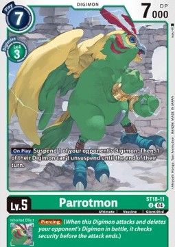Parrotmon (ST18-11) - Starter Deck: Guardian Vortex