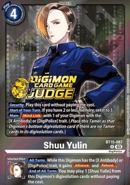 Shuu Yulin (BT15-087) - Judge Promos