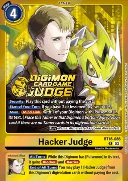 Hacker Judge (BT16-086) - Judge Promos
