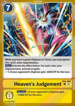 Heaven's Judgement (EX4-068) - Event Pack 7