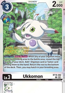Ukkomon (BT16-082) (V.1) - Championship 2024 Promos