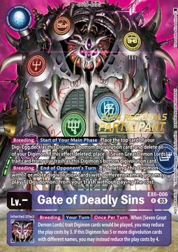 Gate of Deadly Sins (EX6-006) (V.1) - Championship 2024 Promos