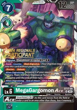 MegaGargomon Ace (ST17-08) (V.1) - Championship 2024 Promos