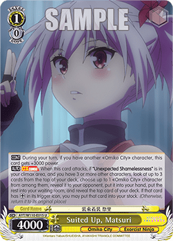 Suited Up, Matsuri (V.1 - Uncommon) - Ayakashi Triangle